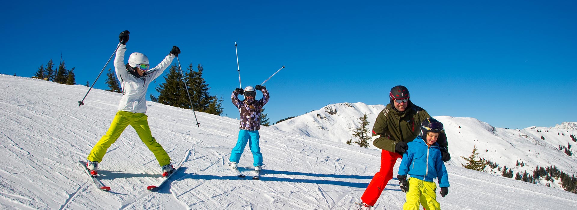 Familien Skifahren Grossarltal